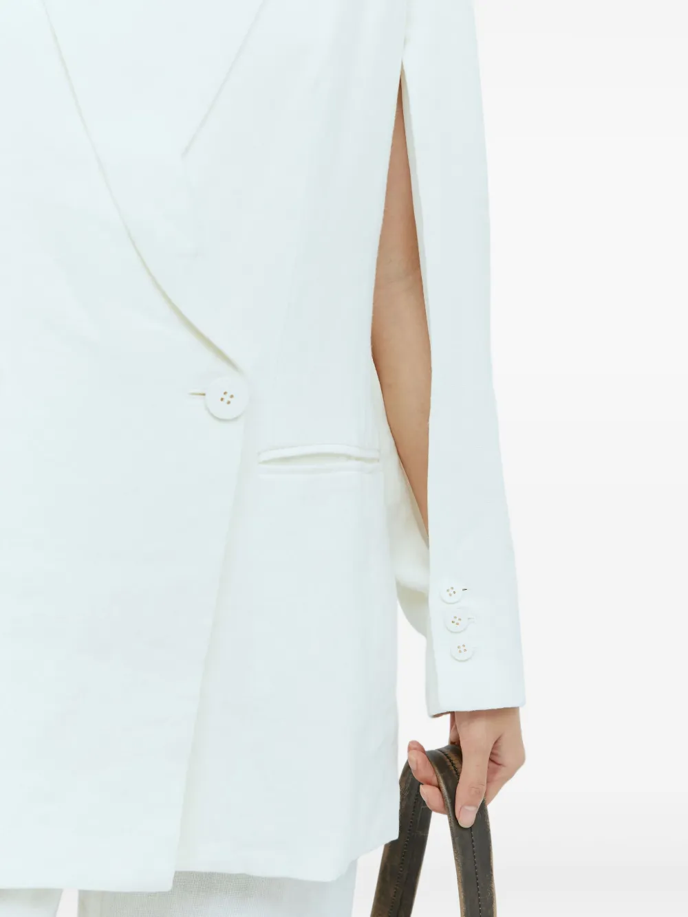 St. Agni Linnen blazer Wit