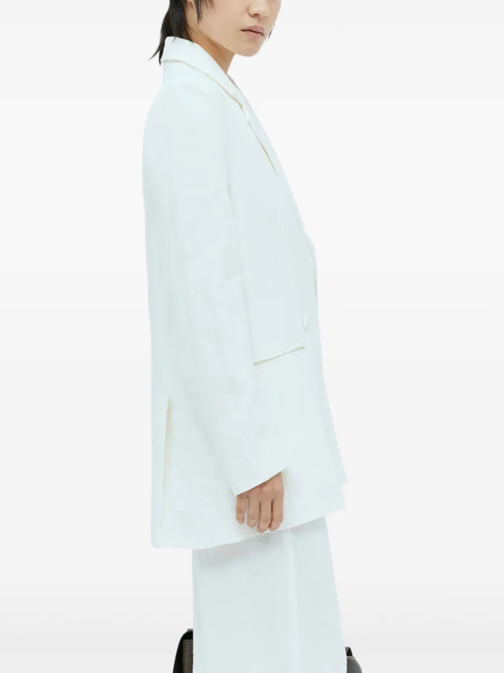 St. Agni Linnen blazer Wit