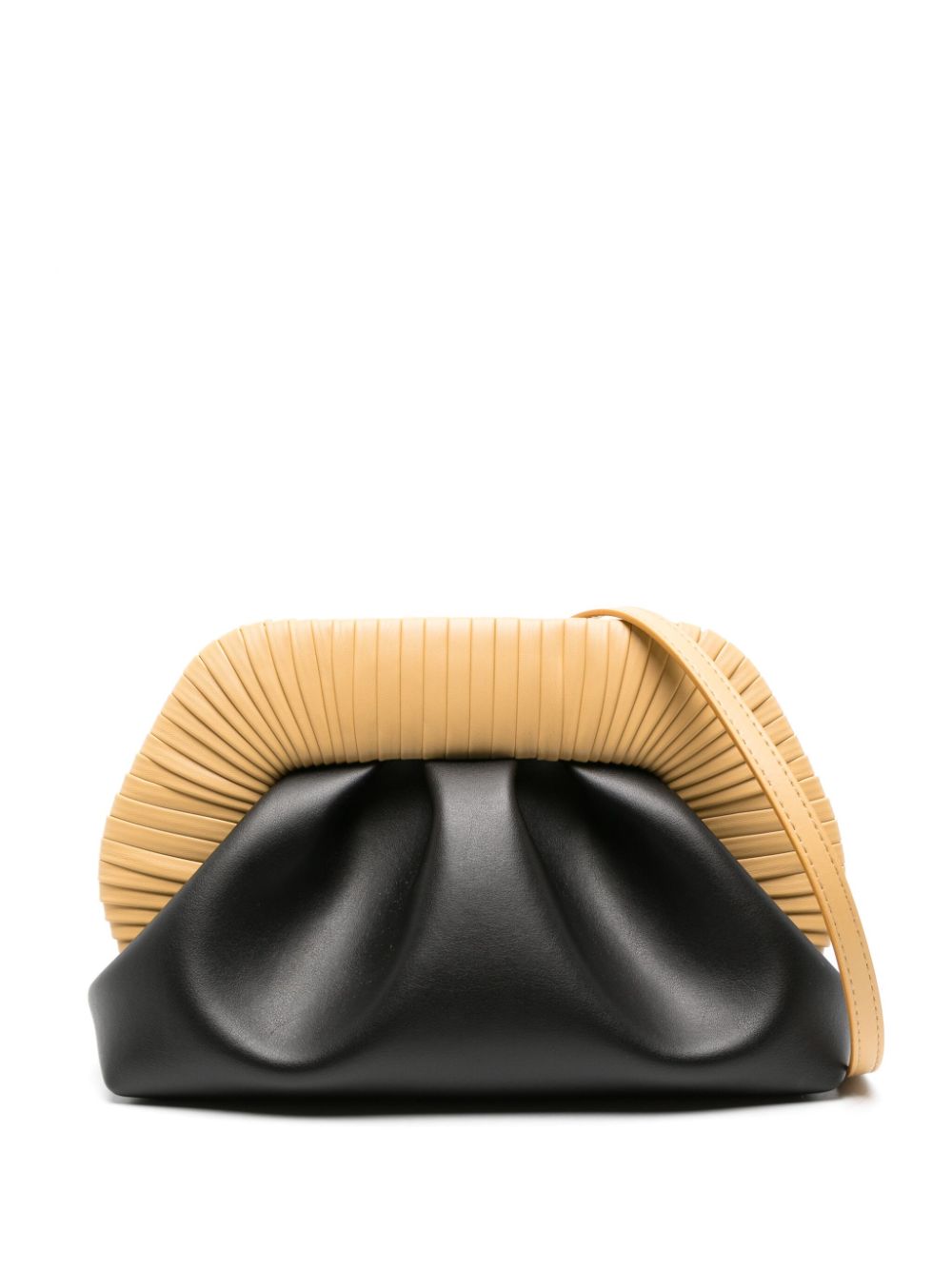 Themoirè Tia Clutch Bag In Black