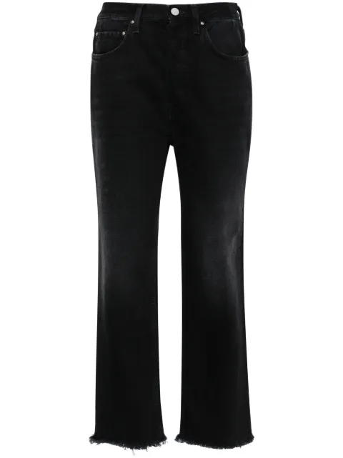 TOTEME high-rise straight-leg jeans
