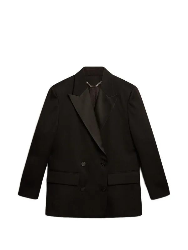 Golden Goose Peak-lapels Double-breasted Blazer in Black