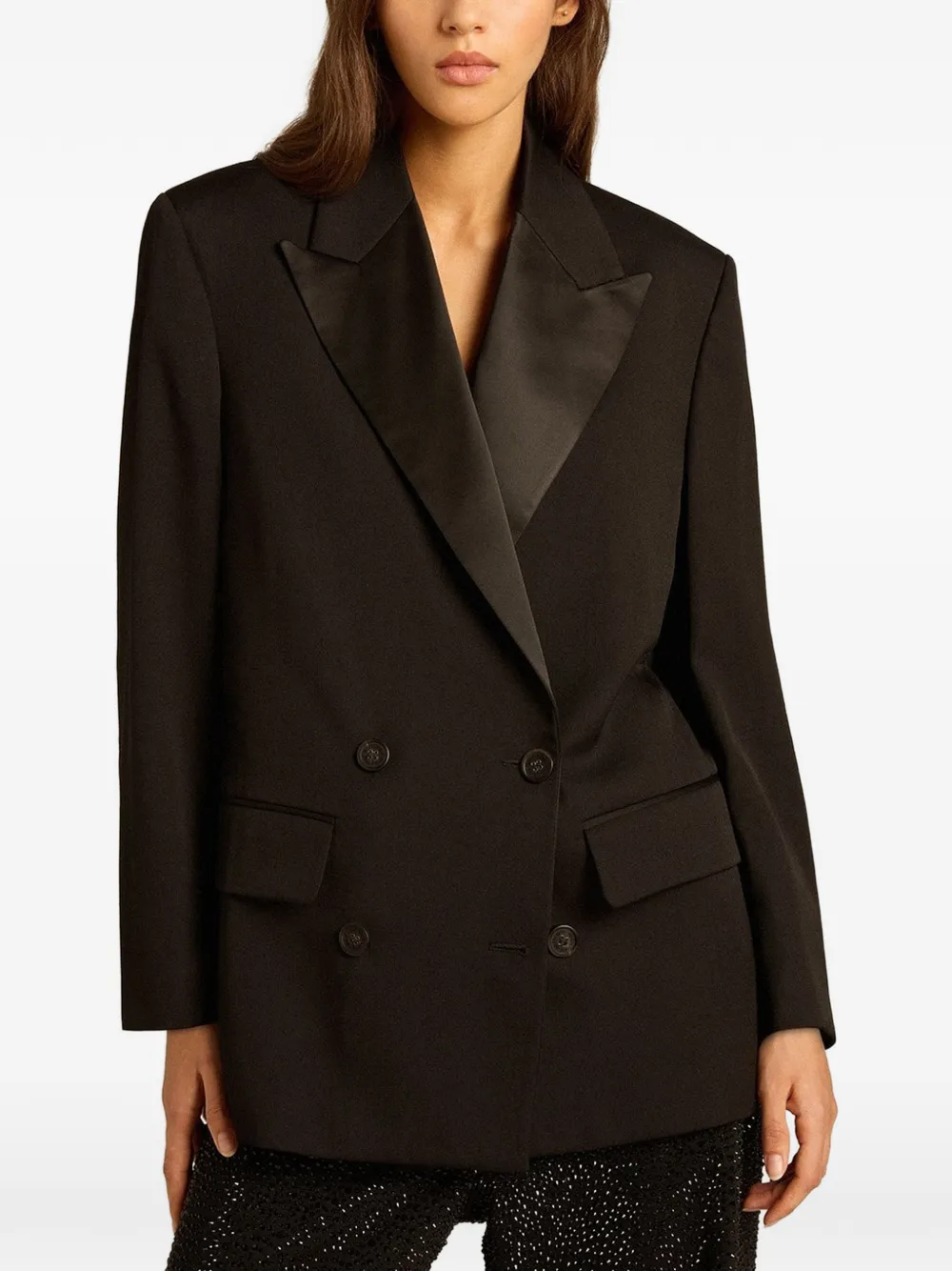 Golden Goose Blazer met dubbele rij knopen Zwart