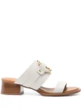 See by Chloé Hana 40mm leather sandals - Neutrals