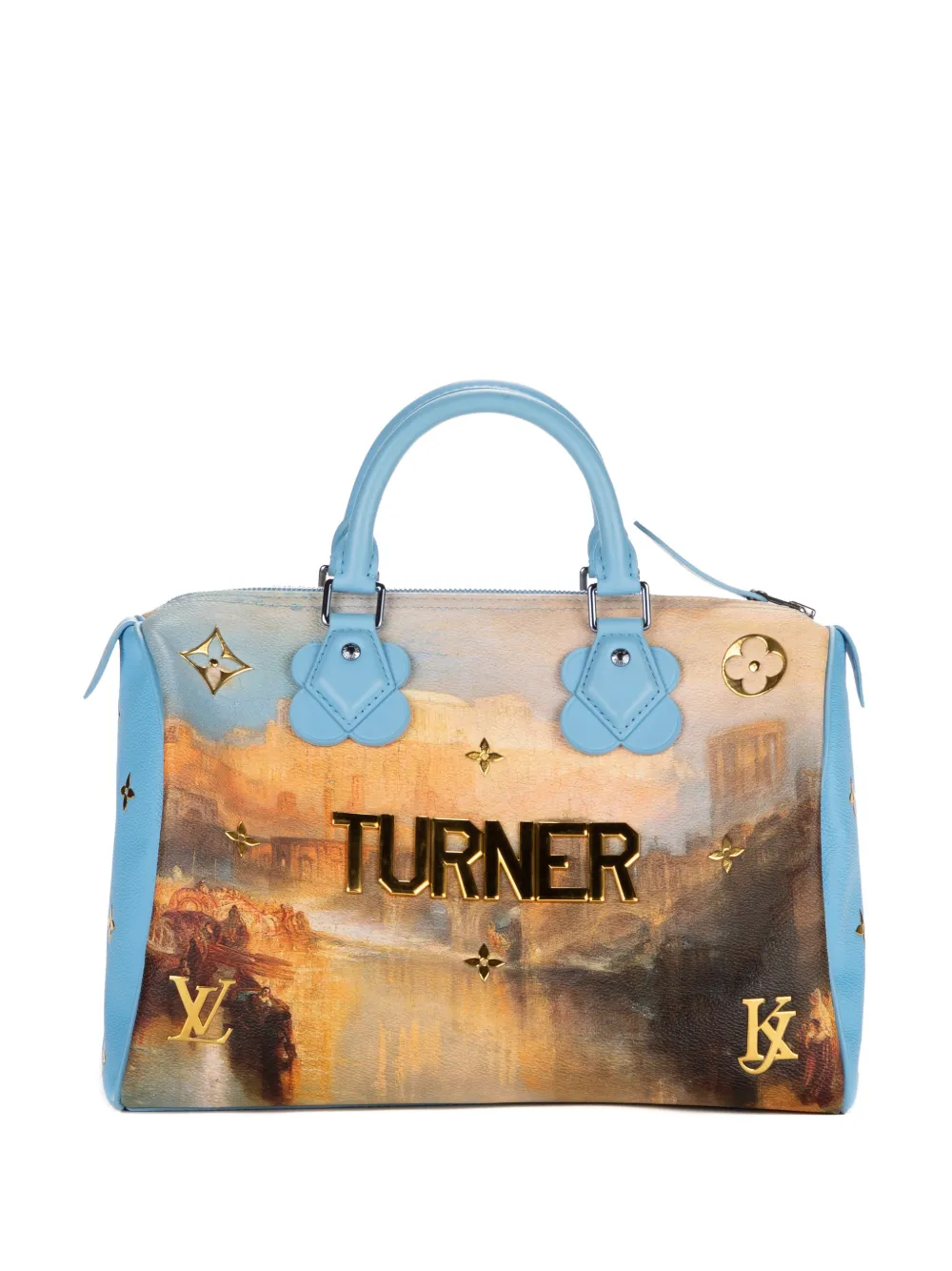 Louis Vuitton Pre-Owned Borsa tote Limited Edition Jeff Koons Masters Turner Speedy 30 - Toni neutri