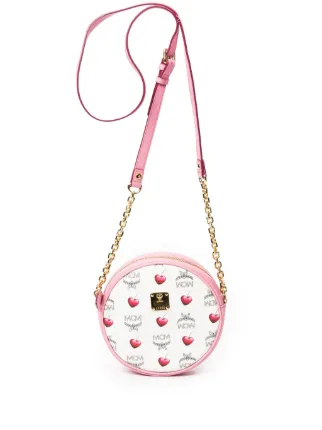 MCM Cherry Tambourine Cross Body Bag White FARFETCH