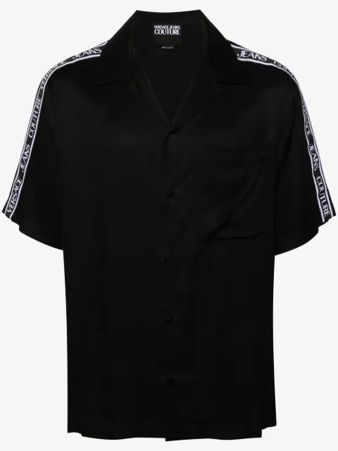 Versace Jeans Couture logo-tape short-sleeve shirt