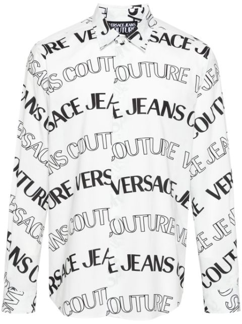 Versace Jeans Couture logo-print cotton shirt Men