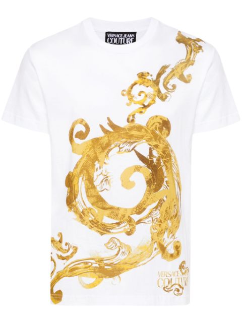 Versace Jeans Couture Barocco-print cotton T-shirt Men