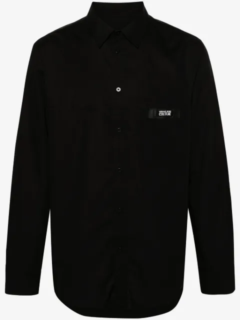 Versace Jeans Couture logo-patch cotton shirt