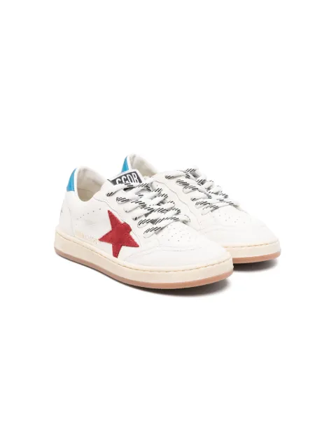 Golden Goose Kids Ball Star-patch leather sneakers