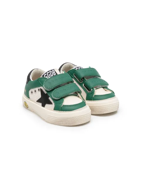 Golden Goose Kids May Star leather sneakers