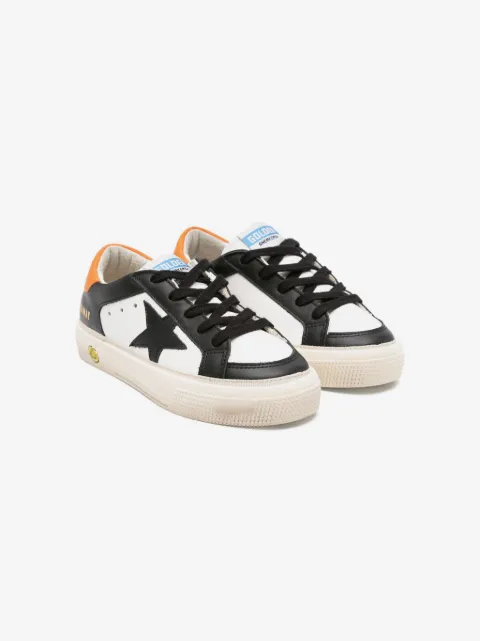 Golden Goose Kids tenis con parche de estrella