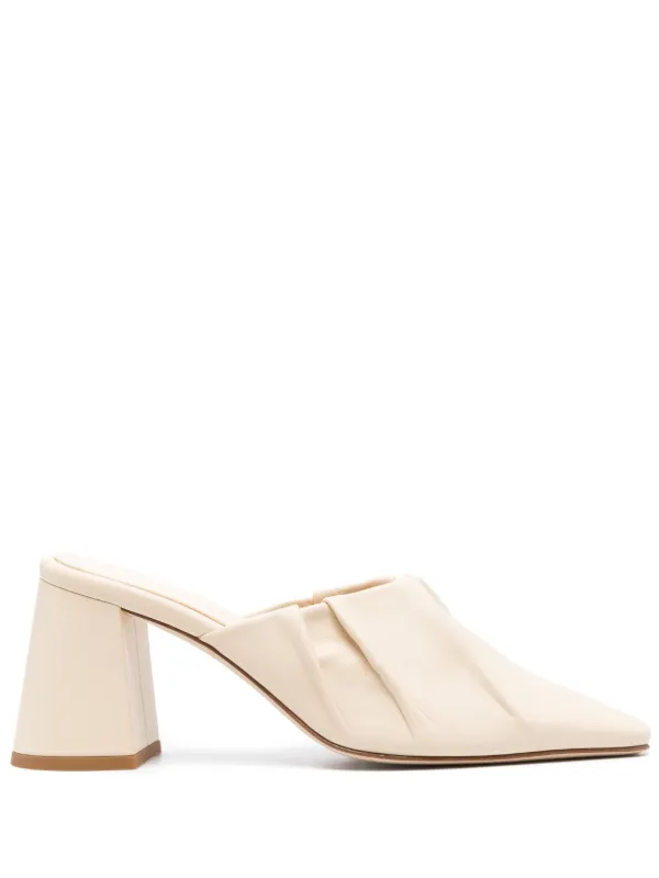 Dear Frances Sherry Leather Mules Neutrals FARFETCH BH