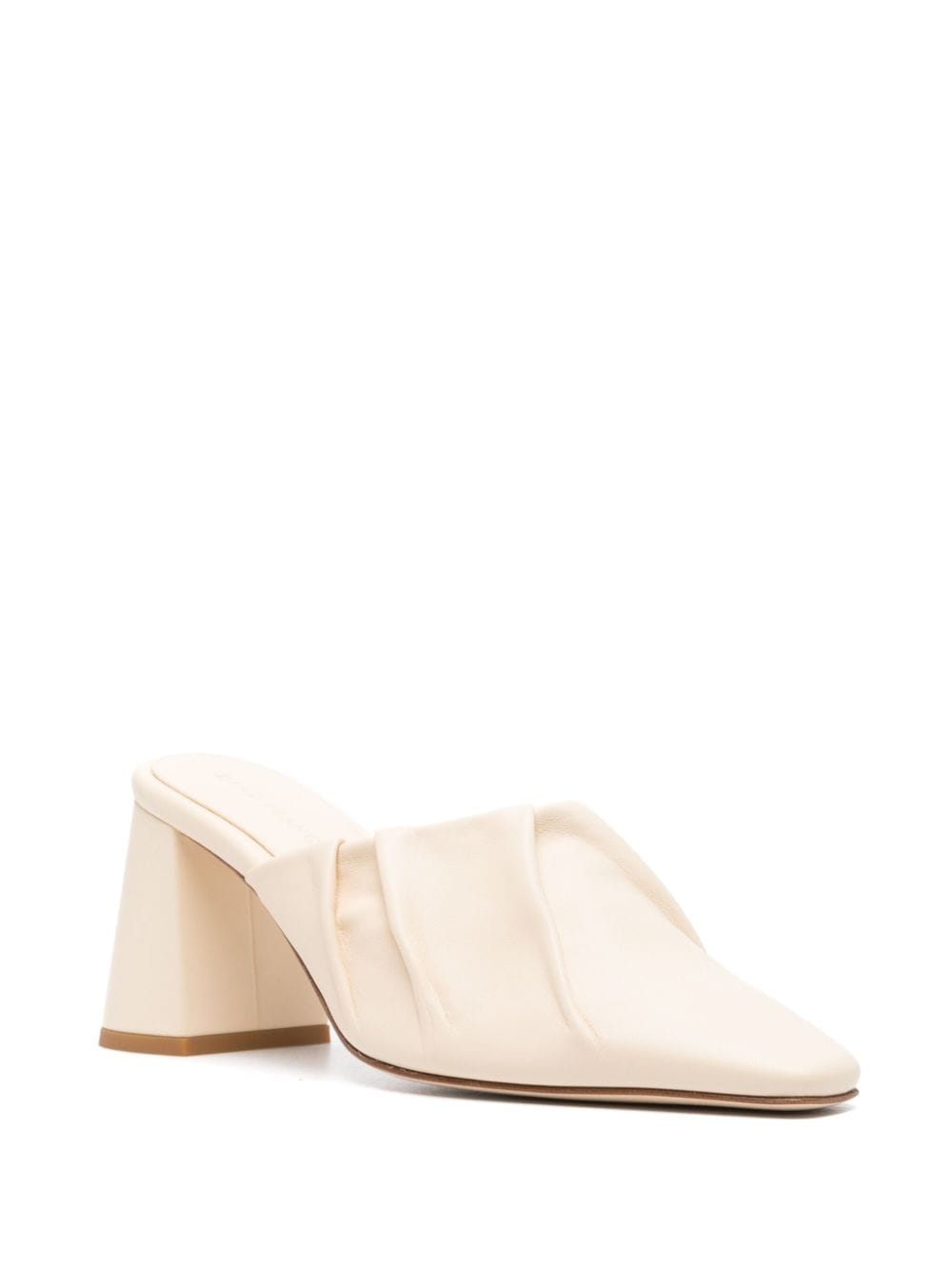 Shop Dear Frances Sherry Leather Mules In Neutrals