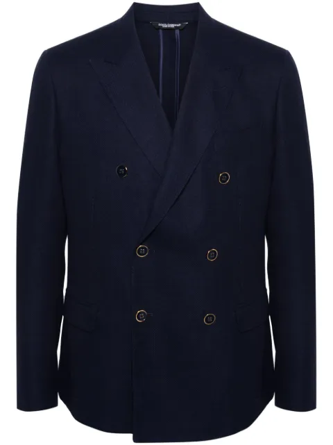 Dolce & Gabbana double-breasted virgin wool blazer