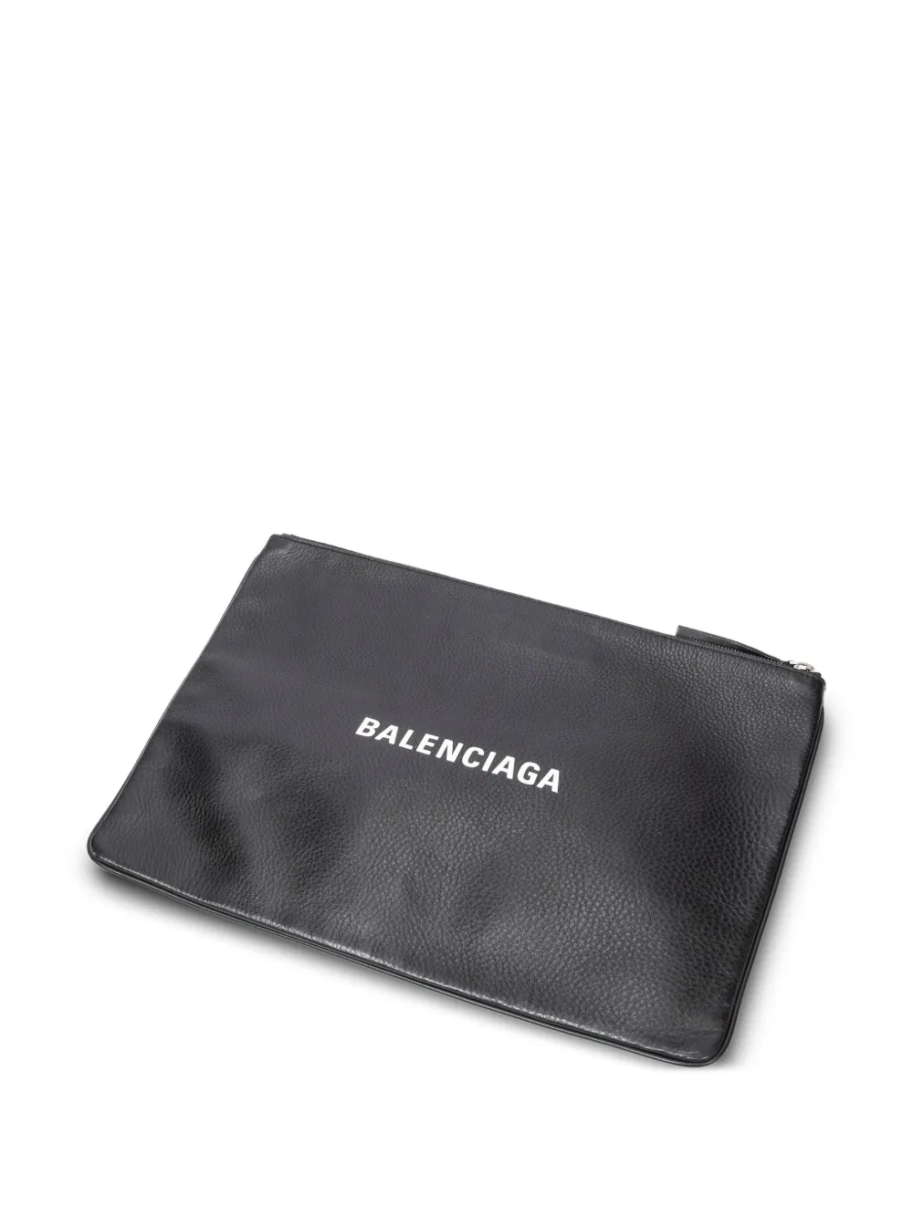 Balenciaga Pre-Owned Clutch con zip e logo anni 2000 - Nero