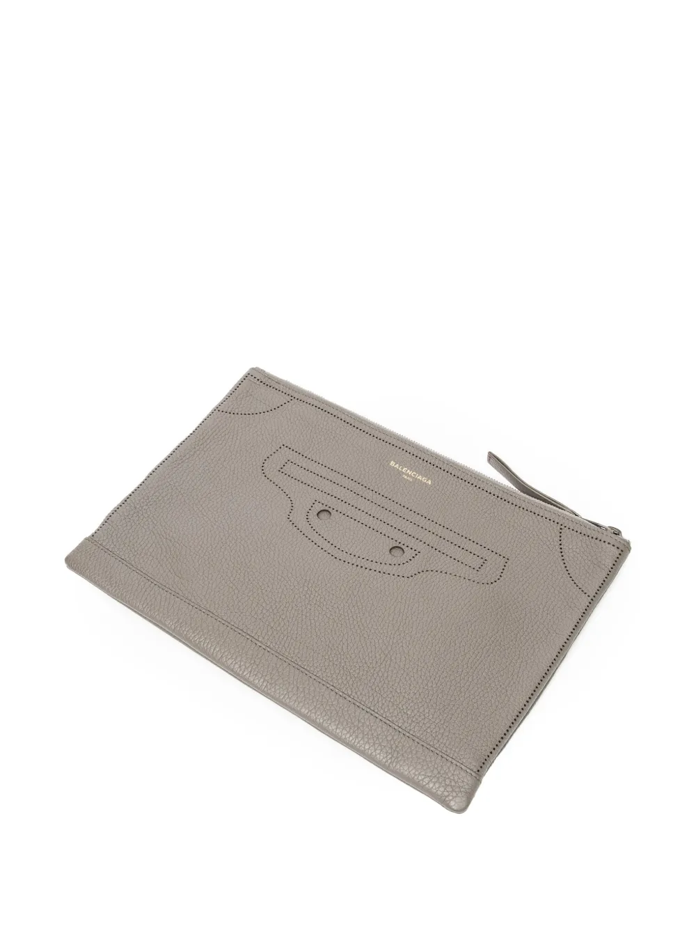 Balenciaga Pre-Owned Clutch Blackout - Grigio