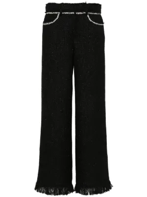 パンツ Giuseppe Di Morabito Straight Leg Stretch Wool Trousers Pants In Wool With Sash