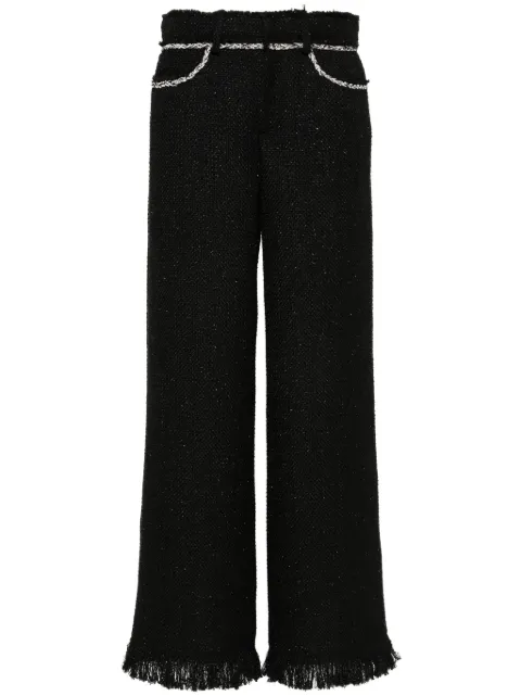 Giuseppe Di Morabito rhinestone-embellished bouclé trousers