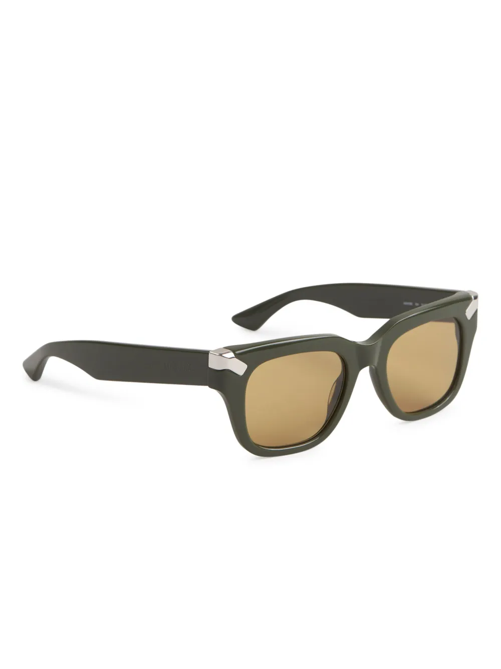 Alexander McQueen Eyewear Punk Rivet zonnebril met vierkant montuur - Groen