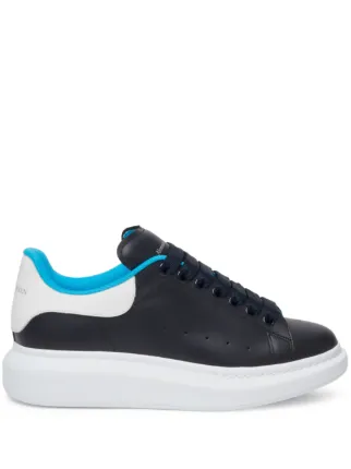 Alexander McQueen Oversized Leather Sneakers Blue FARFETCH IE