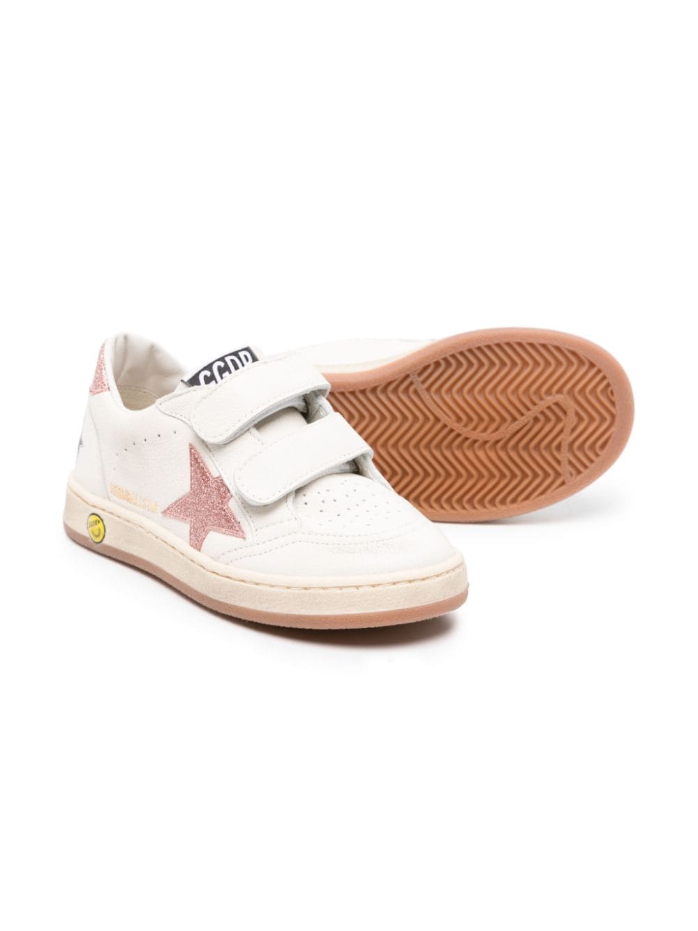 Image 2 of Golden Goose Kids Ball Star leather sneakers
