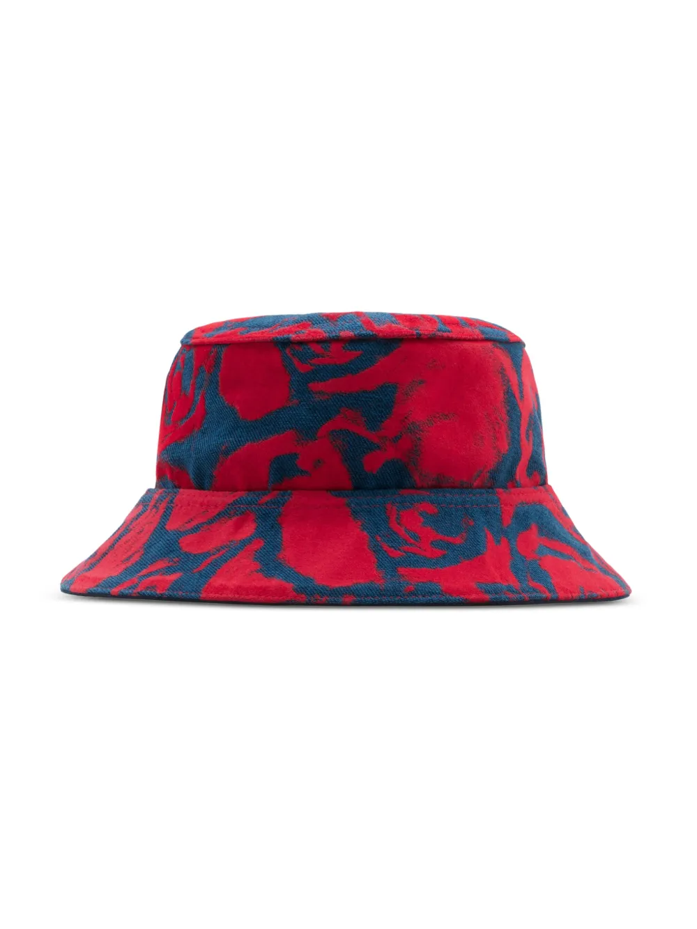 Shop Burberry Reversible Denim Bucket Hat In Blue