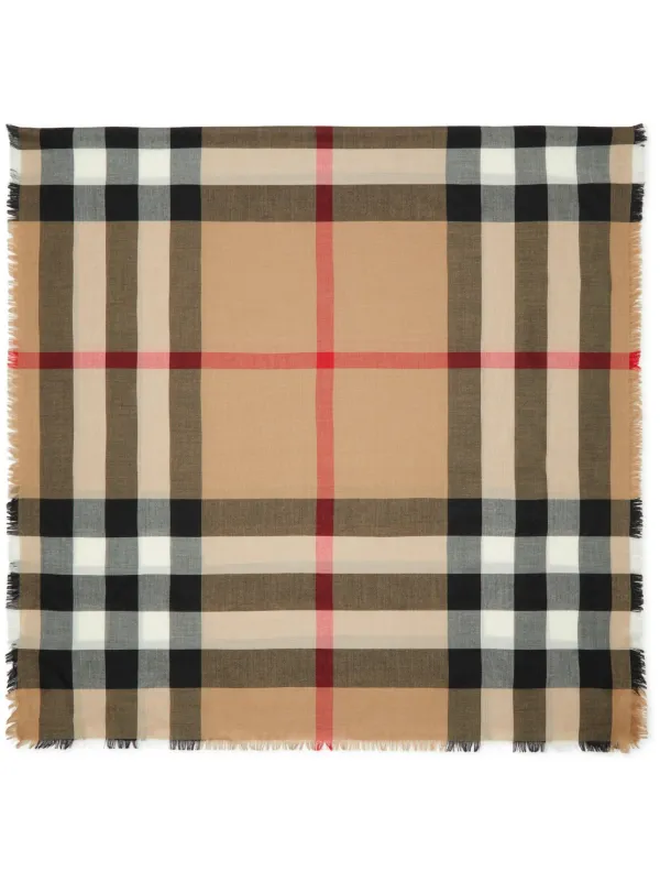 Burberry silk check scarf store