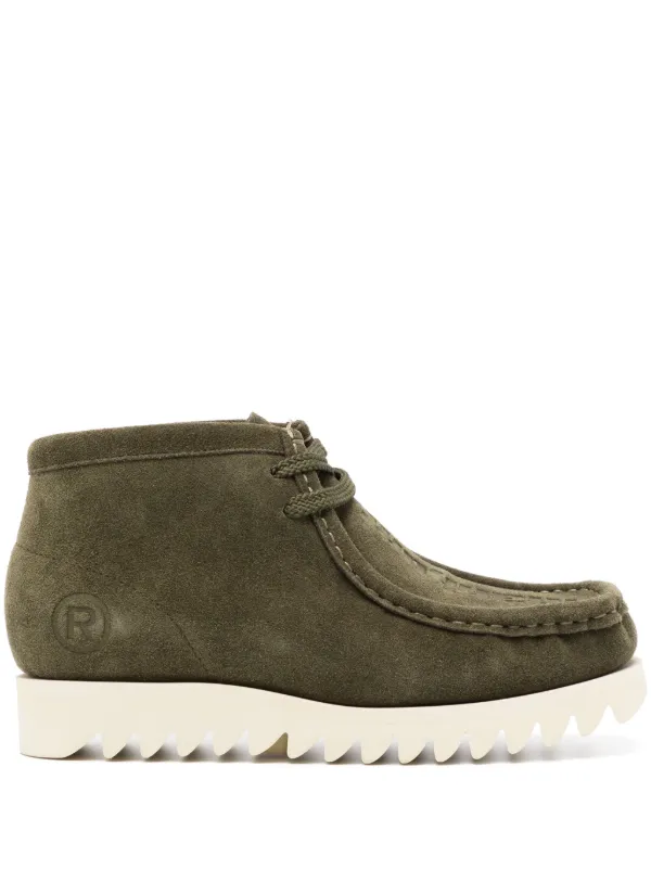 Green on sale suede boots