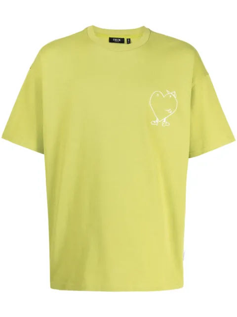 FIVE CM heart-print cotton T-shirt