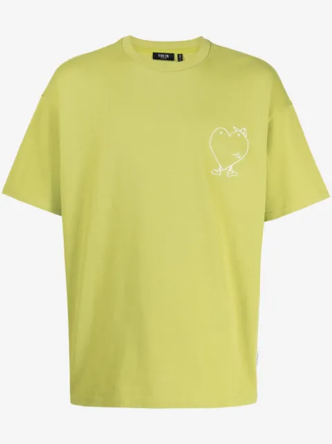 FIVE CM heart-print cotton T-shirt