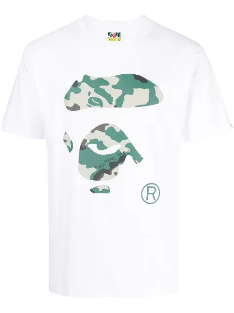 A BATHING APE® Thermography Ape Face-print cotton T-shirt