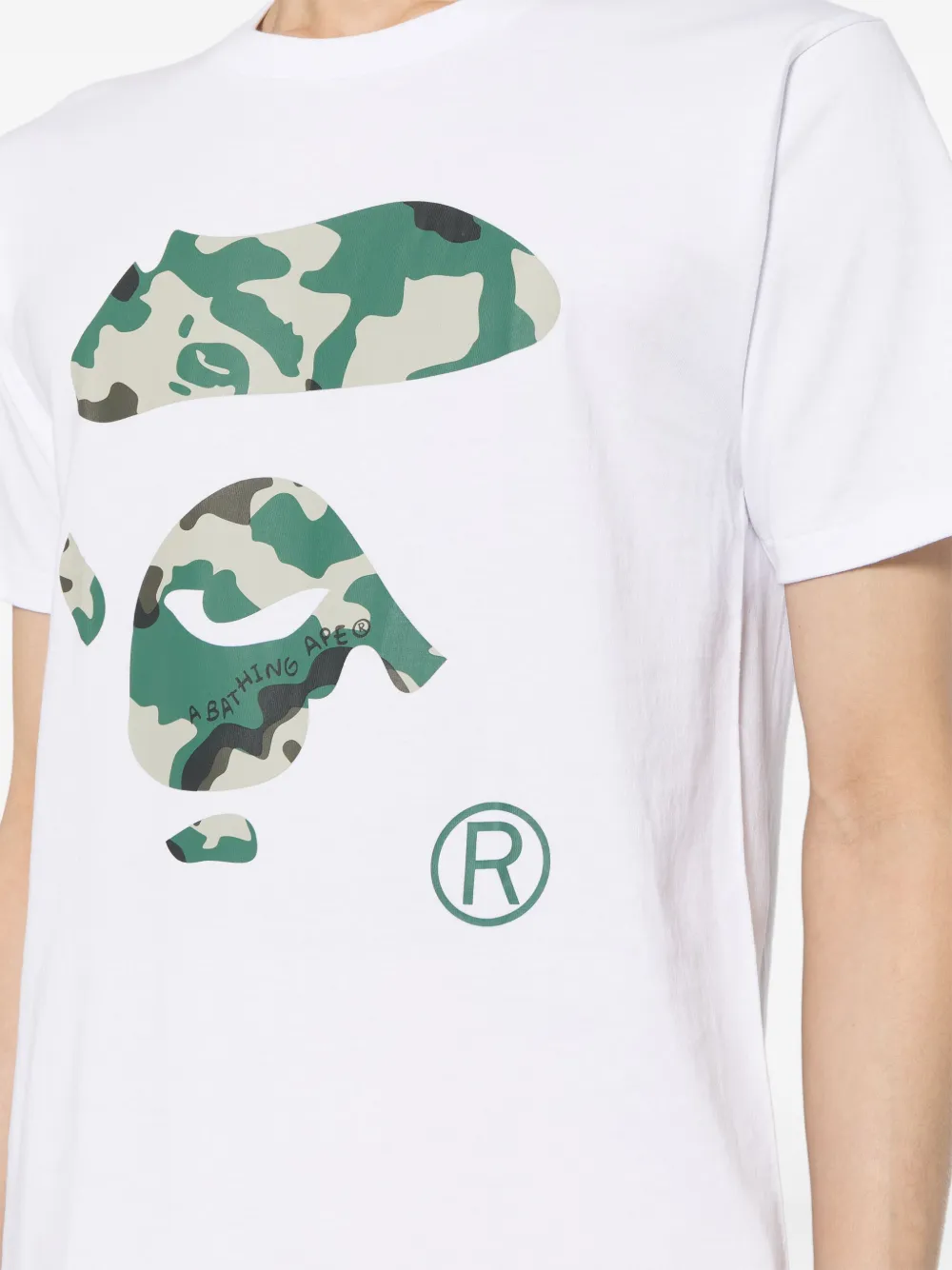 A BATHING APE T-shirt met print Wit