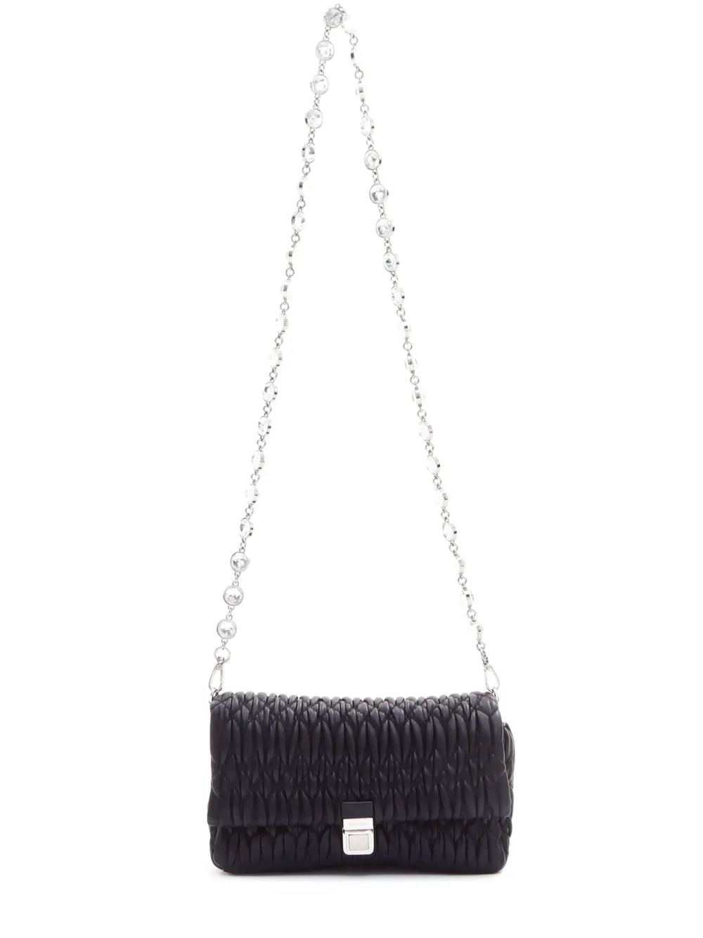 Miu Miu Pre-Owned Miu Crystal shoulder bag - Black
