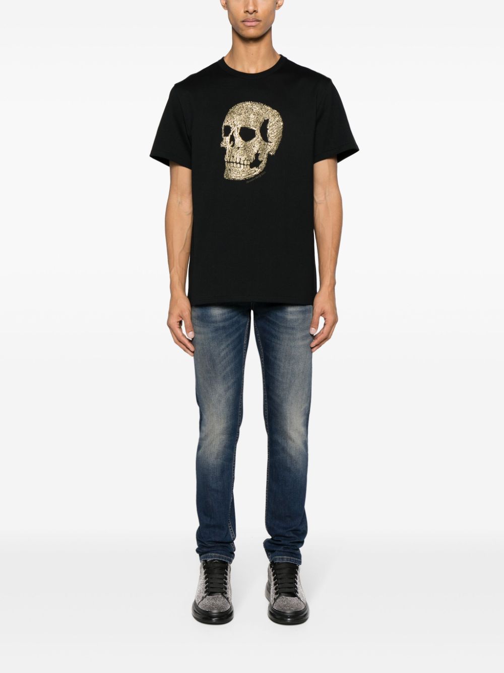 Image 2 of Alexander McQueen skull-print cotton T-shirt