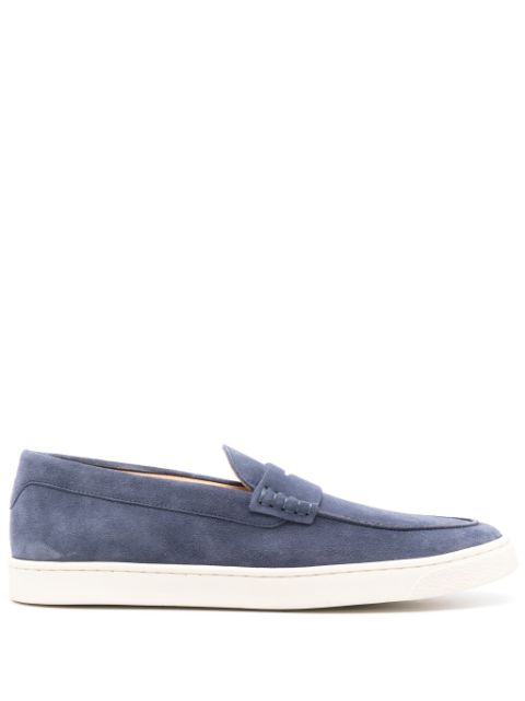 Brunello Cucinelli penny-slot suede loafers Men