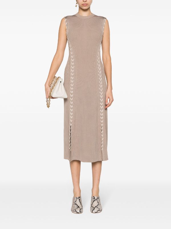 Simkhai Lorena lace-up Knitted Dress - Farfetch