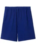 Burberry EKD-print towelled shorts - Blue