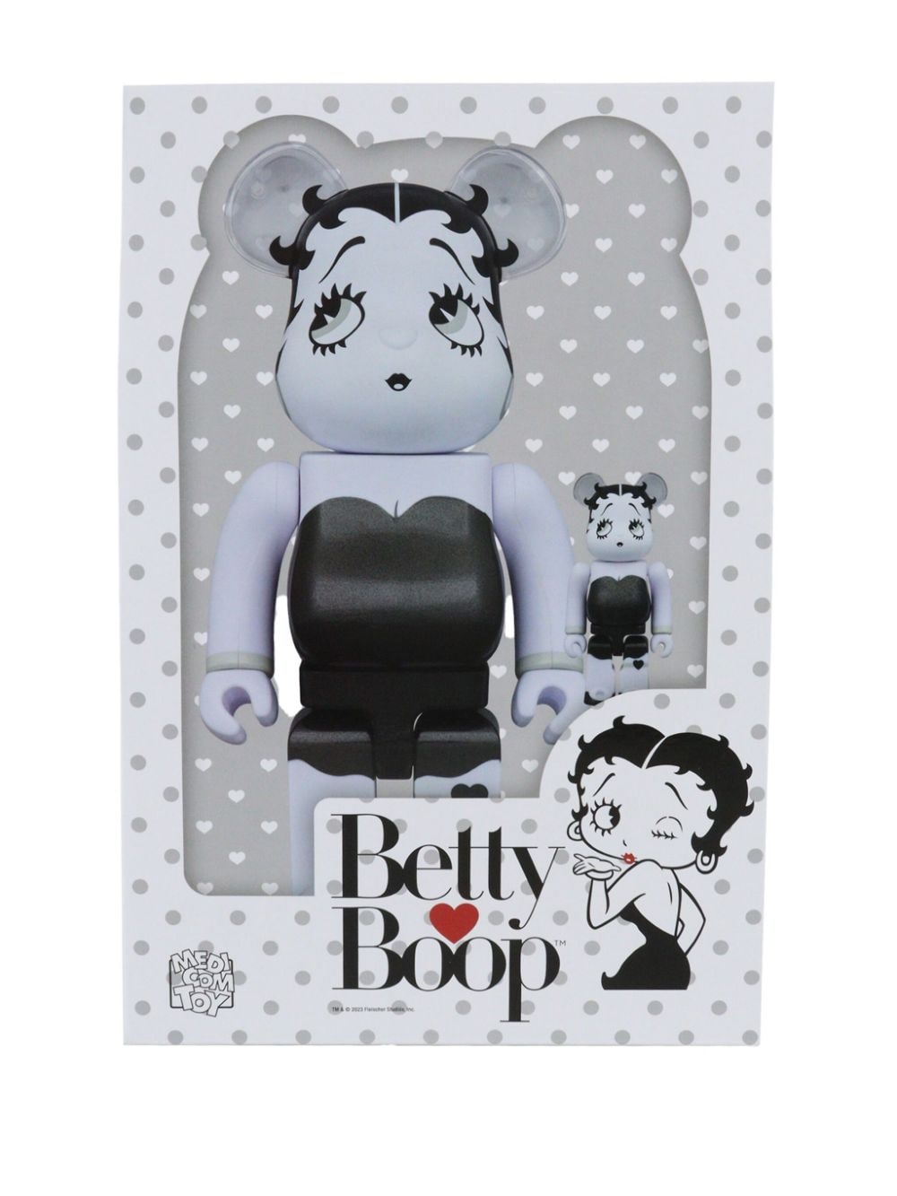 Shop Medicom Toy X Betty Boop Be@rbrick 100% And 400% Figure Set In White