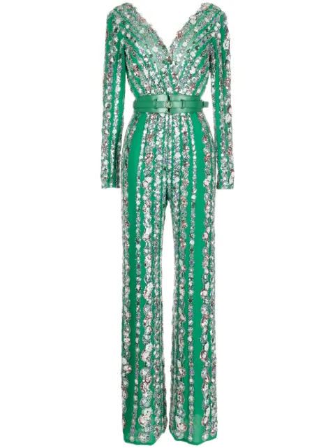 Saiid Kobeisy embellished V-neck jumpsuit