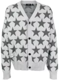 FIVE CM star intarsia-knit cardigan - Grey