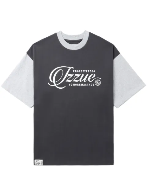 izzue t-shirt en coton à logo imprimé