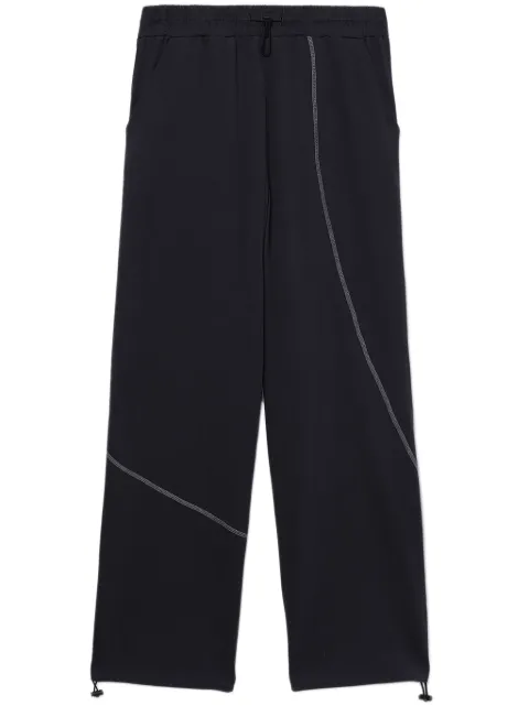 FIVE CM contrast-stitching cotton track pants