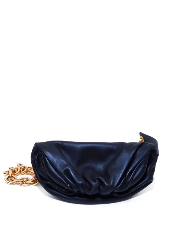 Bottega Veneta Pre Owned Chain Pouch Leather Clutch Bag Black FARFETCH IE