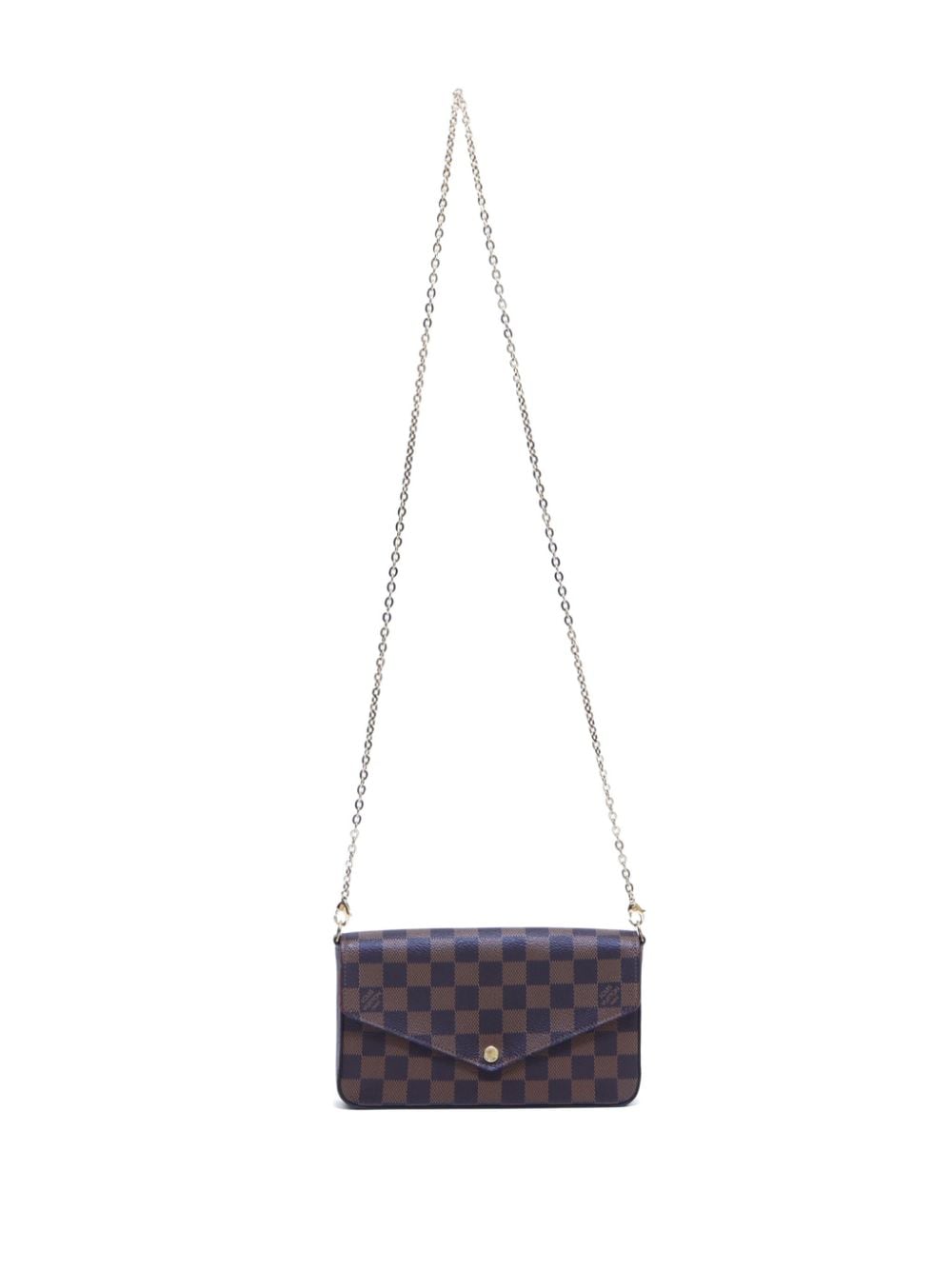 Pre-owned Louis Vuitton Felicie Shoulder Bag In Brown