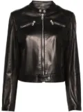 Dolce & Gabbana zip-up leather jacket - Black