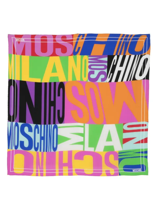 Moschino グラフィック シルクスカーフ - Farfetch