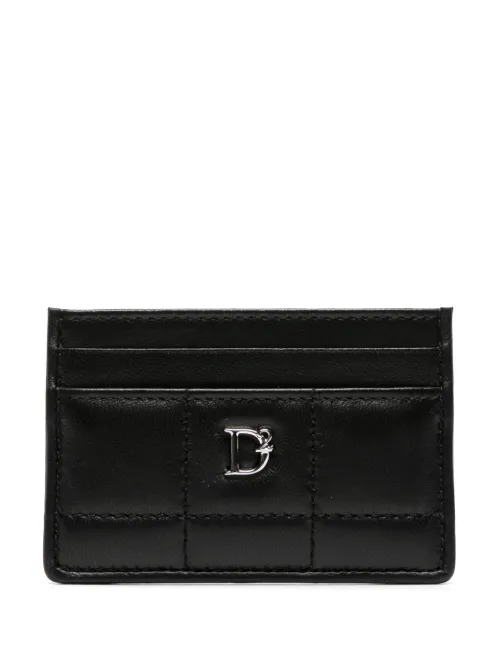 Porte-cartes matelassé à plaque D2 - DSQUARED2 - Modalova