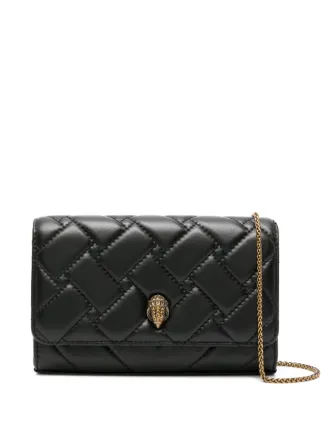 Kurt Geiger London Mini Kensington Leather Clutch Bag Black FARFETCH IE