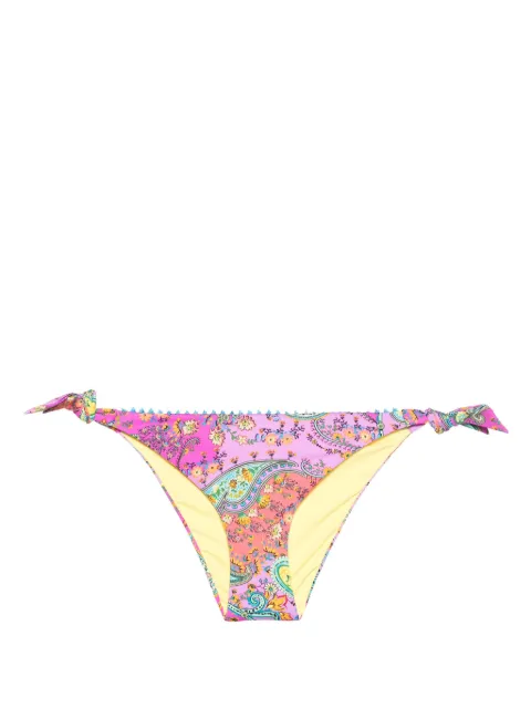 TWINSET paisley-print thong bikini bottoms